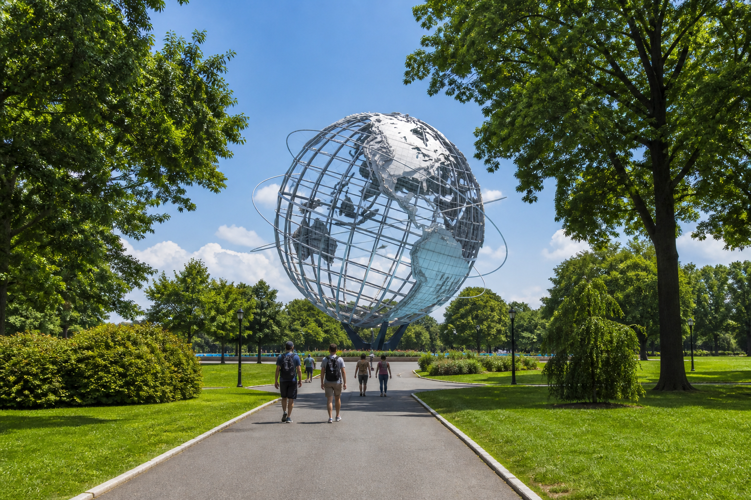 皇后区Flushing Meadows–Corona Park的Unisphere