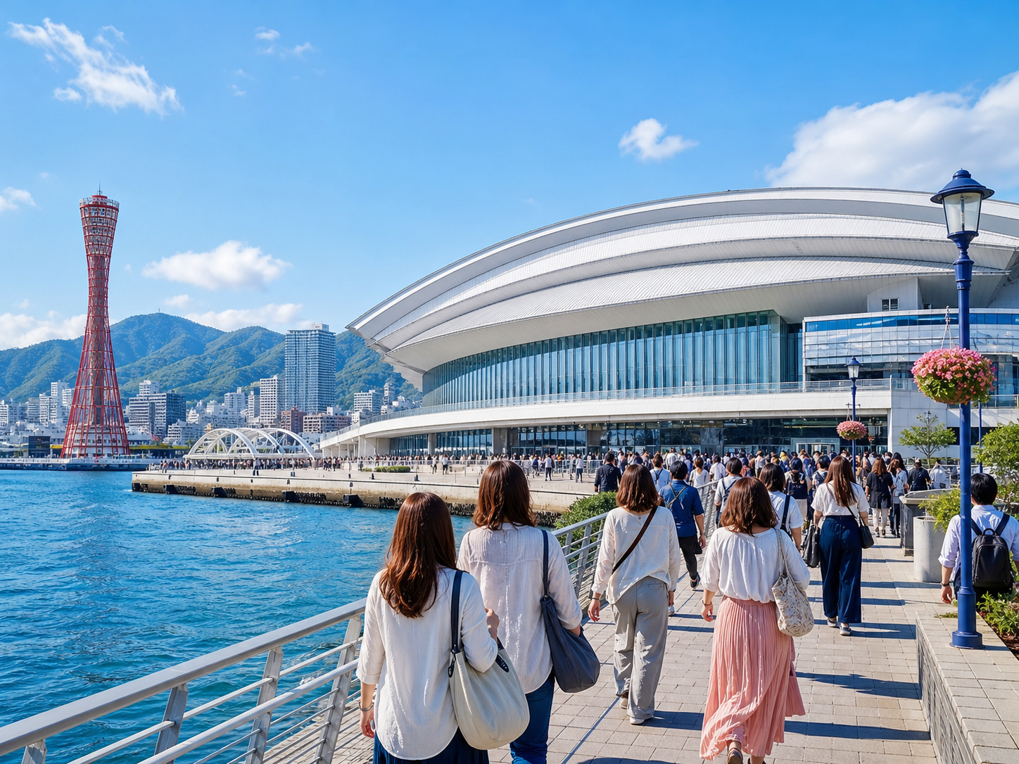 前往演出场馆的观众