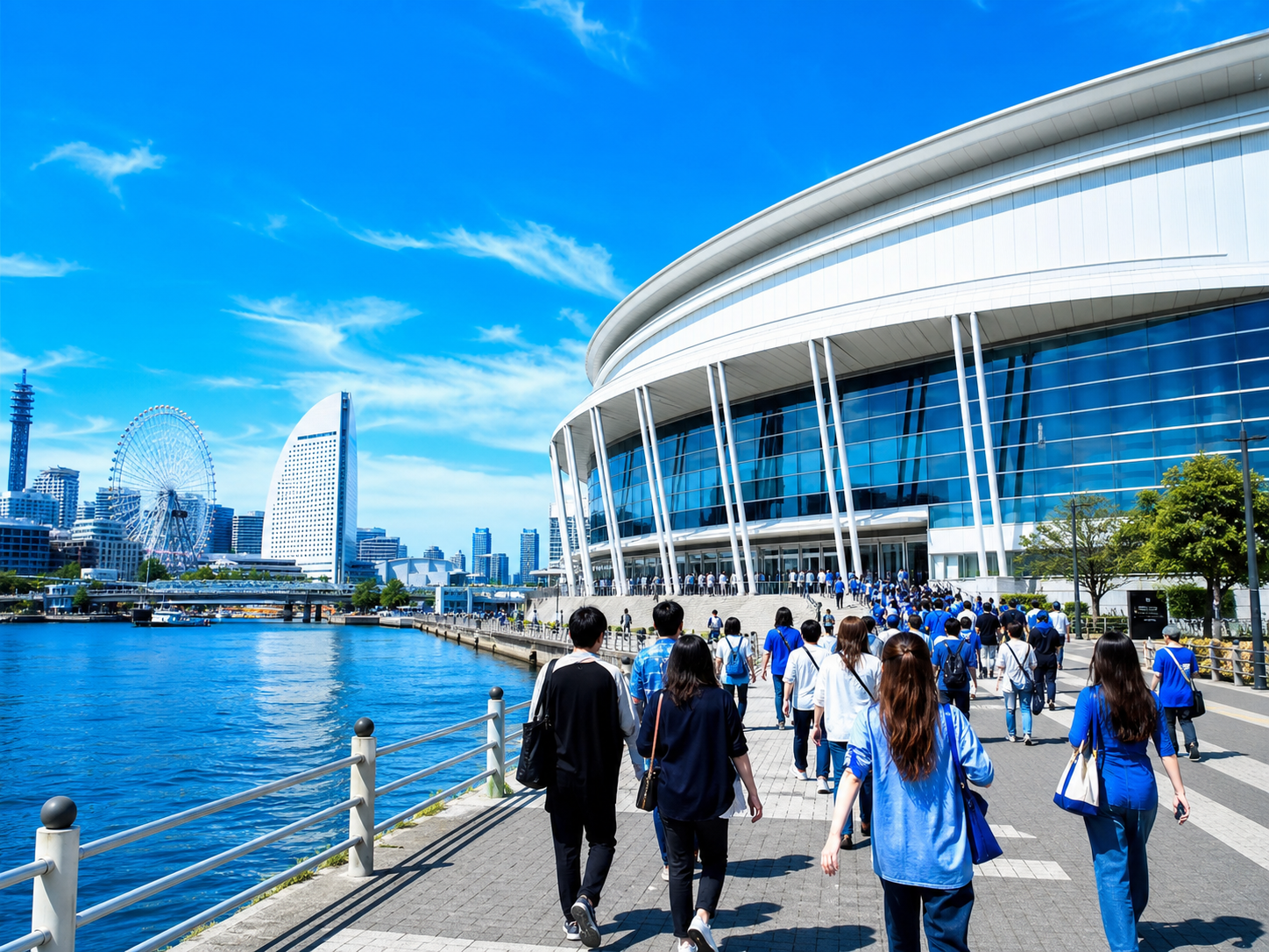 前往演出场馆的观众