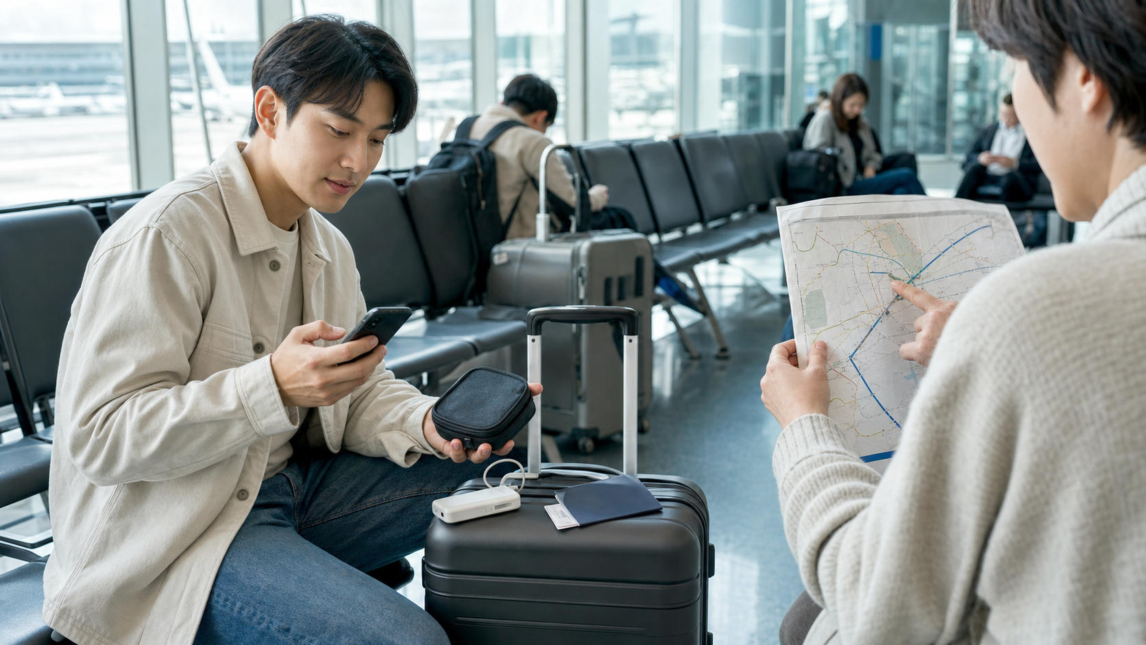 仁川机场T1、T2租赁取货指南：抵达后不迷路的动线