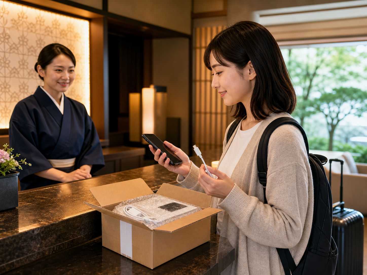 與주식회사 InterK一起:日本全國配送拍攝手機租賃指南:在旅行地領取Galaxy