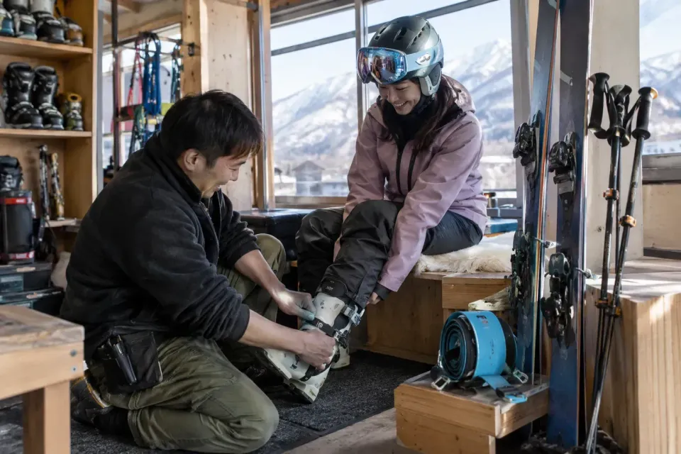 曾在Hirafu租賃店試穿滑雪靴的人