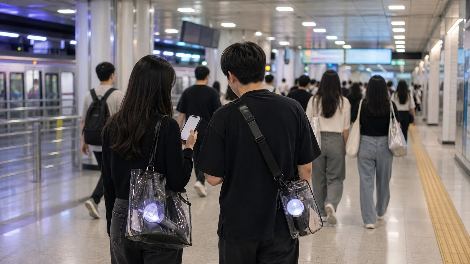 공연장으로 가기 전 지하철 환승 동선