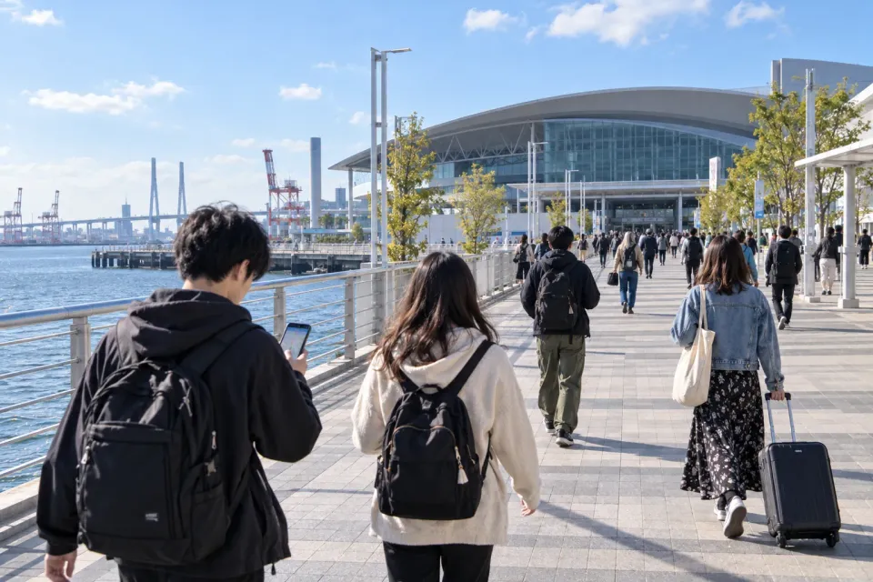 AI illustration imagining concert travel in Nagoya