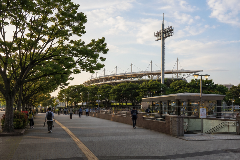 Concert travel scene near Incheon Munhak Stadium Main Stadium in Incheon