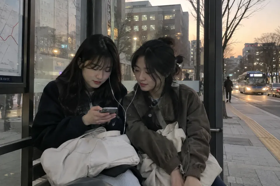 会場に到着して入場準備をする観客