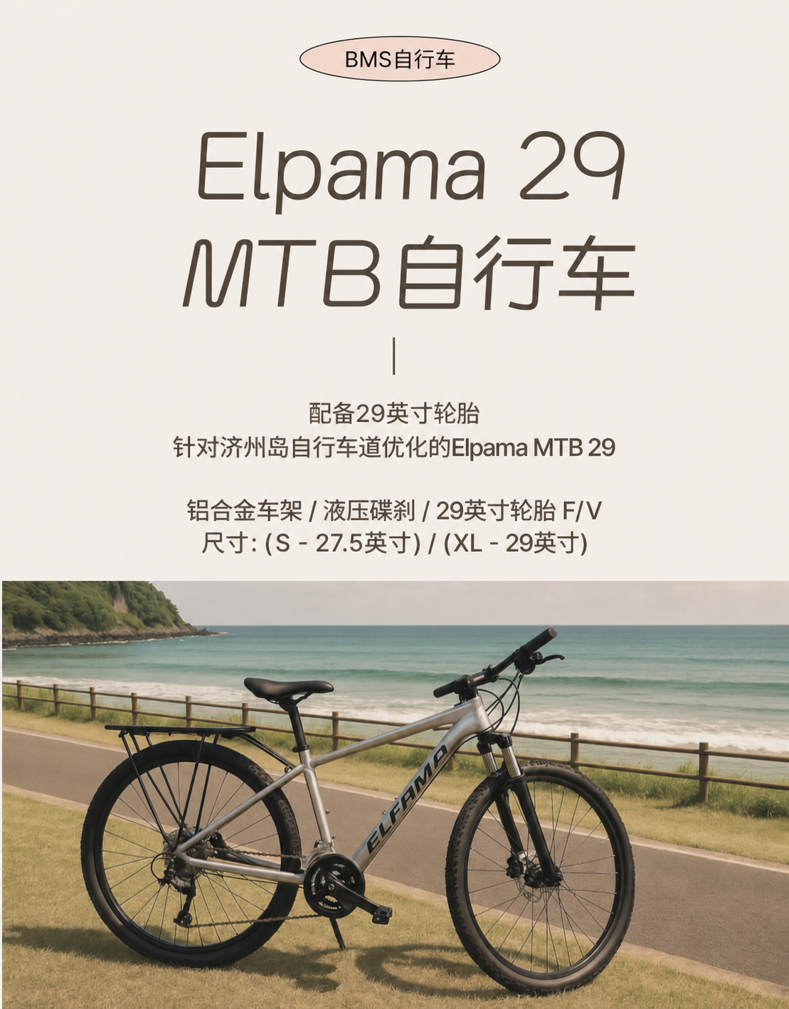 BMS Hiking Elpama 29 MTB 介绍