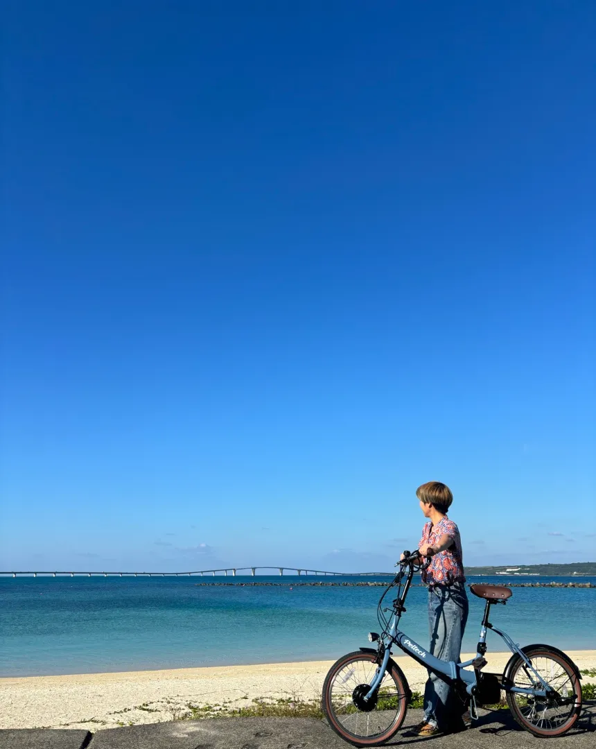 [Miyakojima] Sepeda Penghubung Kafe dan Laut 4
