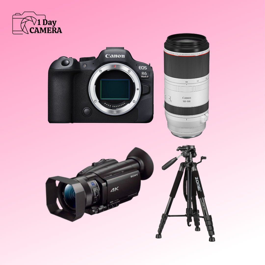[Jamsil] Canon EOS R6 Mark II + RF100–500 + Sony AX700 + Tripod Bundle