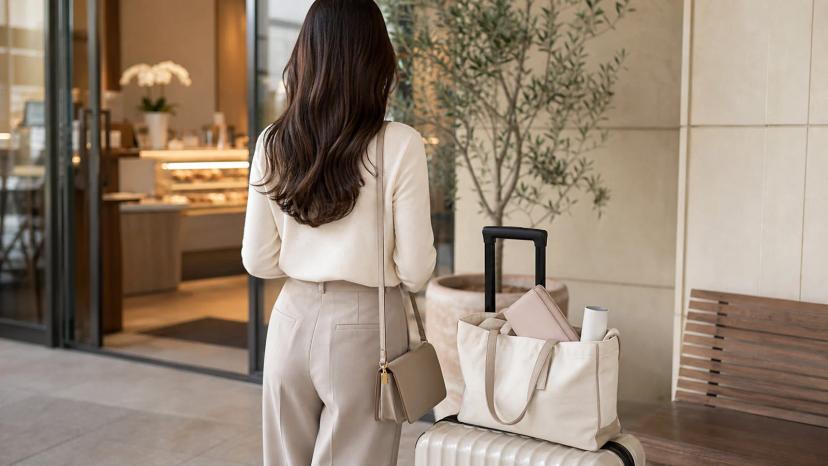 Traveler ready for a Seoul outing after hair styling