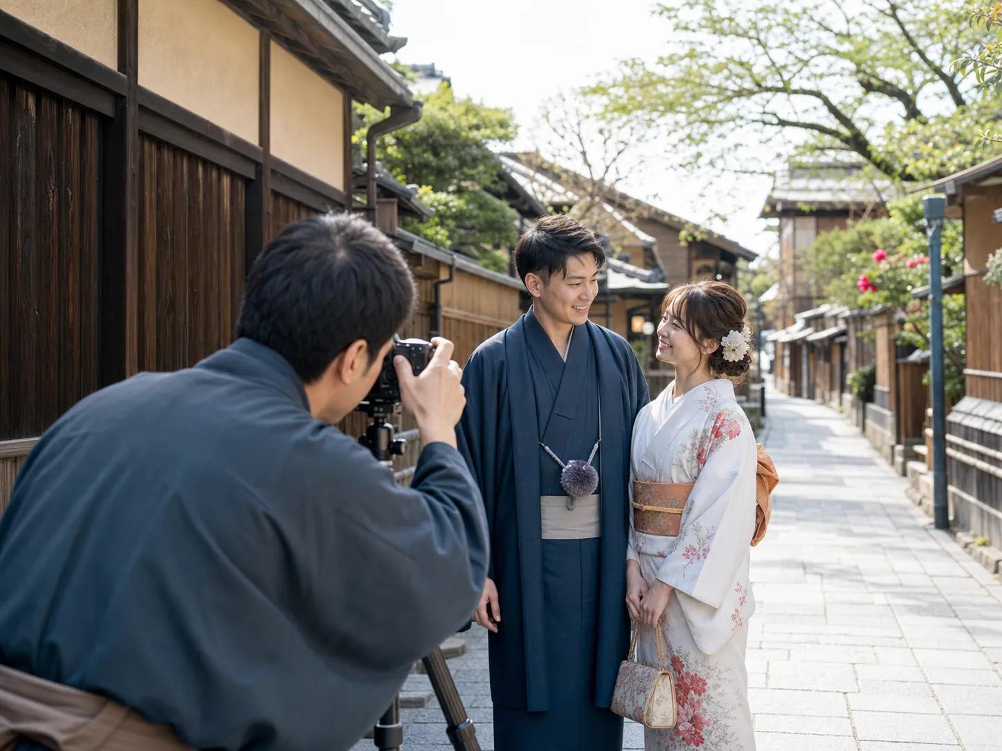 엑스시드 주식회사と楽しむ 日本の着物レンタルと撮影ガイド: カップル・一人旅の一日コース