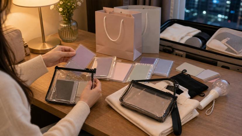 ホテルで整理するポップアップ購入品