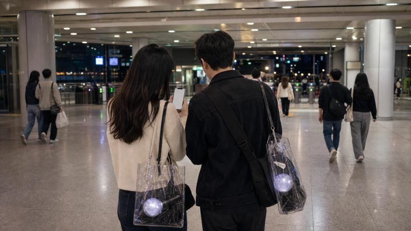 Checking last-train route after a Seoul concert