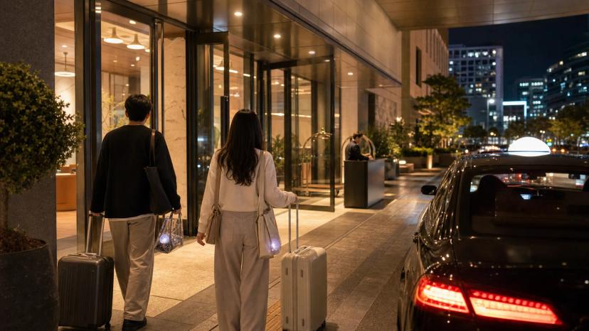 A late-night plan ends at the hotel door