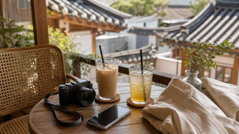 写真スポットの間に入れたい韓屋近くのカフェ休憩