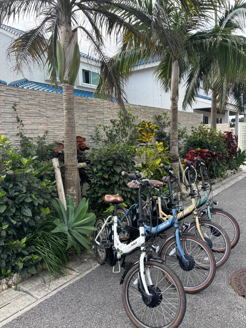 [Miyakojima] Bicycles connecting cafes and the sea 6