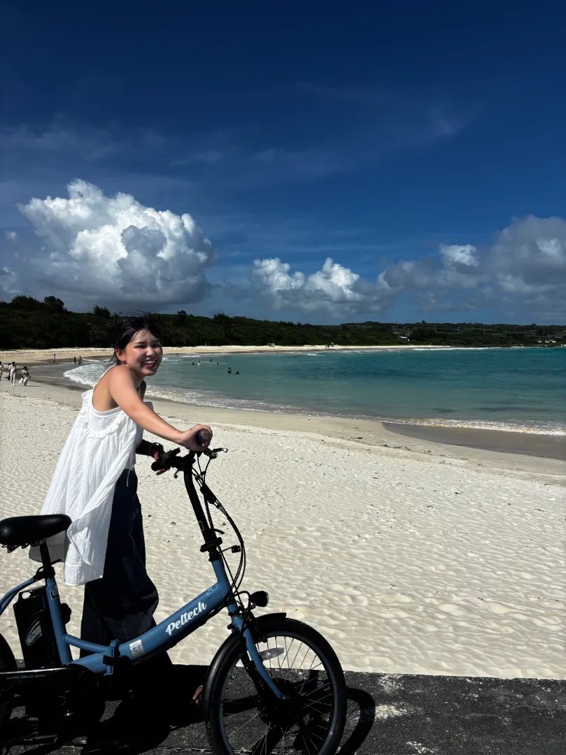 [Miyakojima] Bicycles connecting cafes and the sea 2