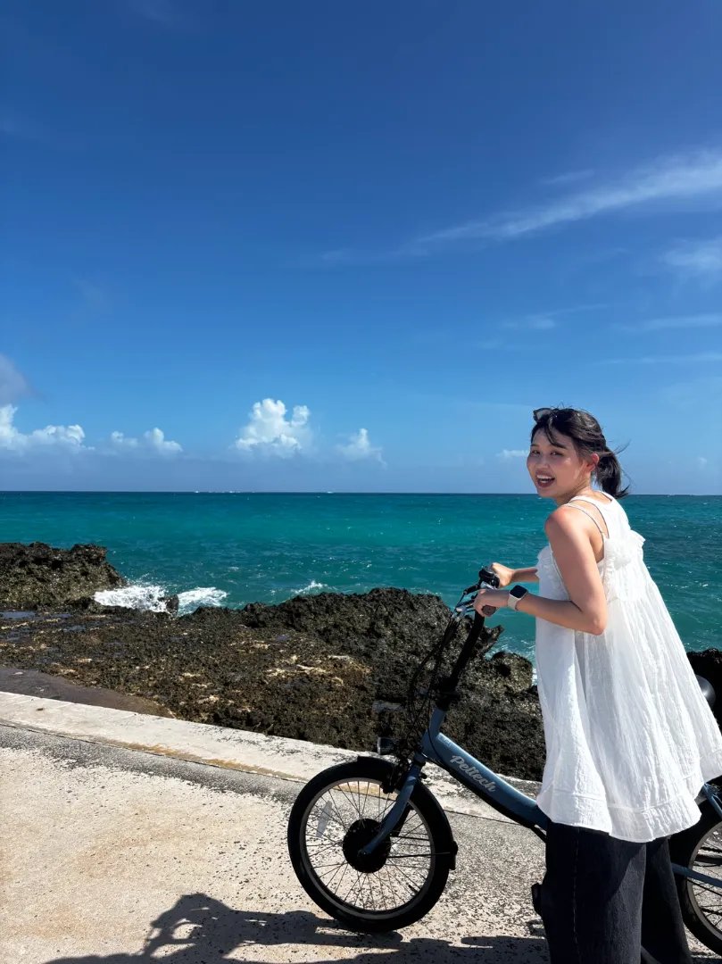 [Miyakojima] Bicycles connecting cafes and the sea 3