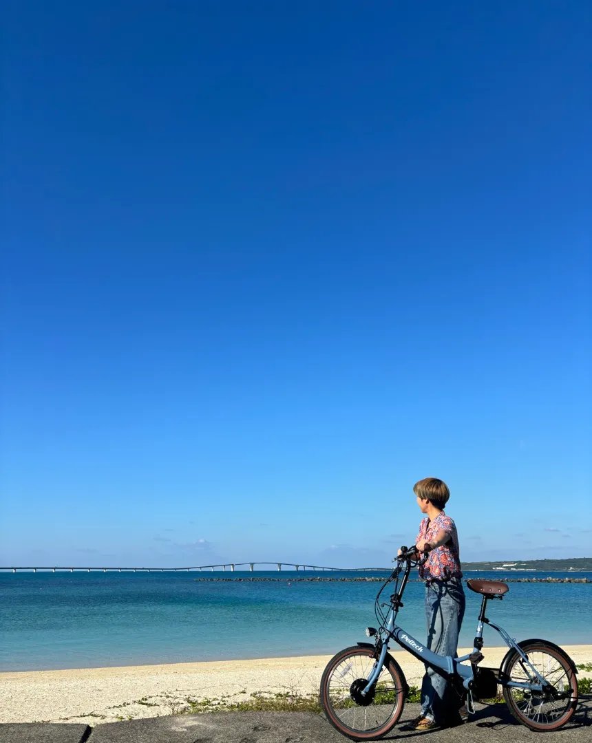 [Miyakojima] Bicycles connecting cafes and the sea 4