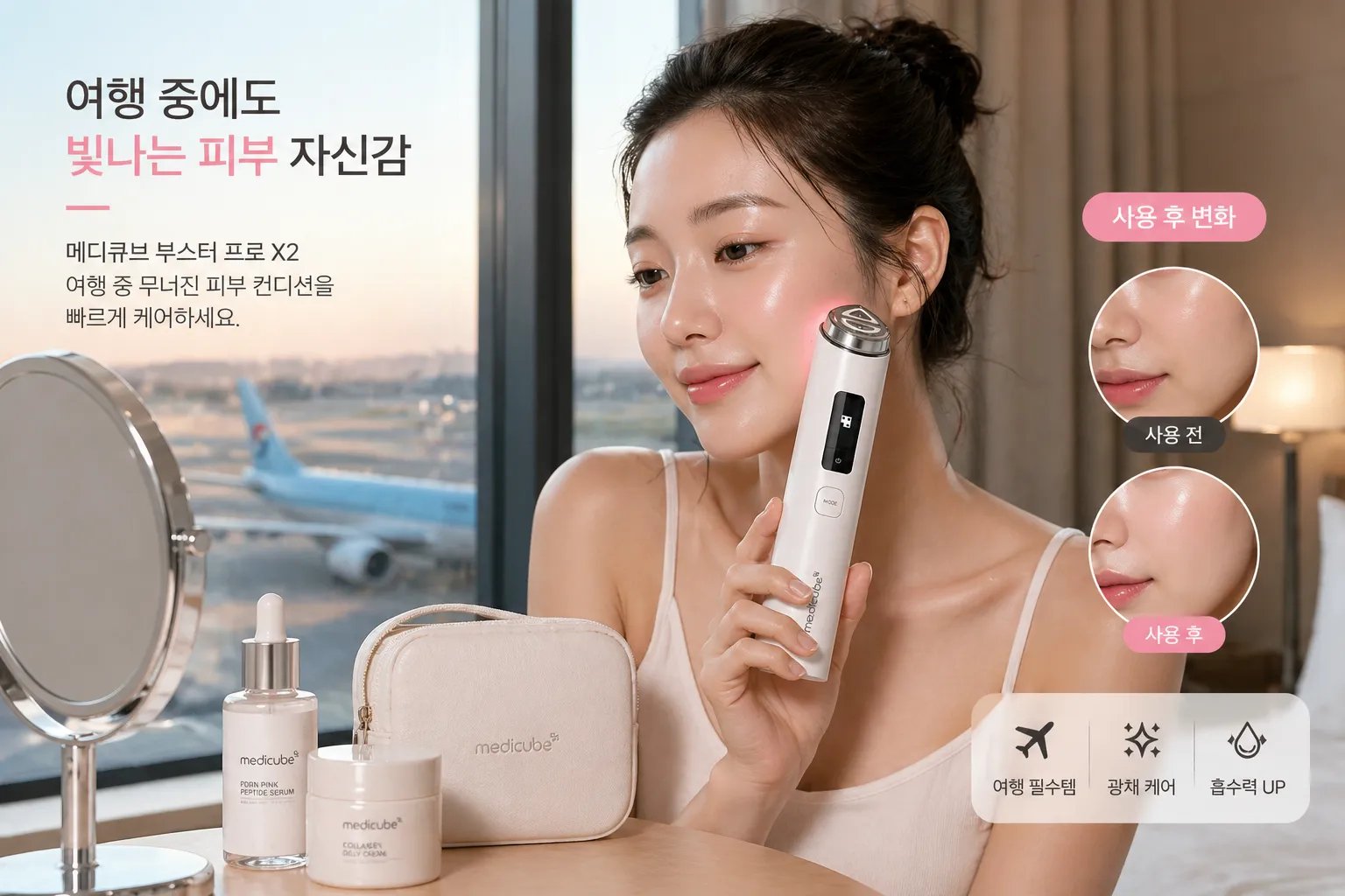 Medicube Booster Pro X2 Rental Incheon Airport Rental Skin Care Device for Travel Period 2
